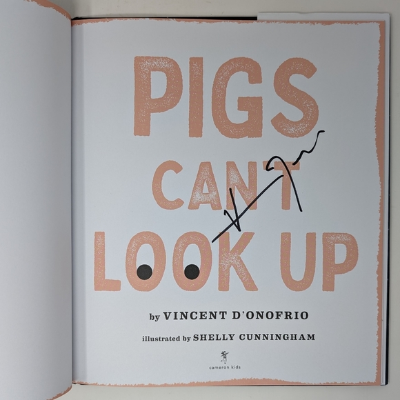Vincent D’onofrio Signed Pigs Can’t Look Up Book Kingpin Actor Law And Order - Picture 3 of 10